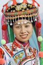 Traditional dressed Zhuang minority girl, Longji, China